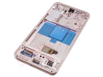 Full screen service pack Dynamic AMOLED with pink gold frame for Samsung Galaxy S22 5G, SM-S901